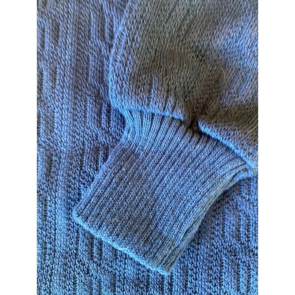 VIntage 1980's Garanimals Blue Cableknit Boys Turtleneck Size 14 - Picture 3 of 7